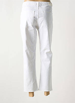Jeans coupe droite stretch taille normale blanc KANOPE femme