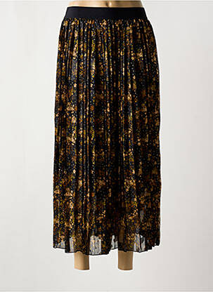 Jupe longue imprimé fantaisie noir MOLLY BRACKEN femme