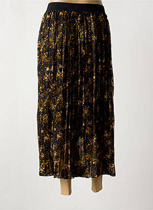 Jupe longue imprimé fantaisie noir MOLLY BRACKEN femme