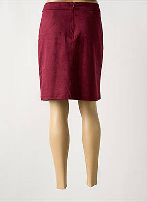 Jupe mi-longue stretch violet ESQUALO femme