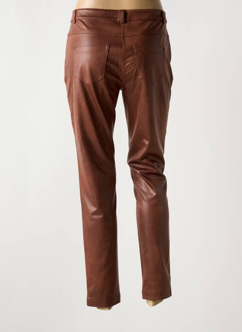 Pantalon slim marron EVA KAYAN pour femme