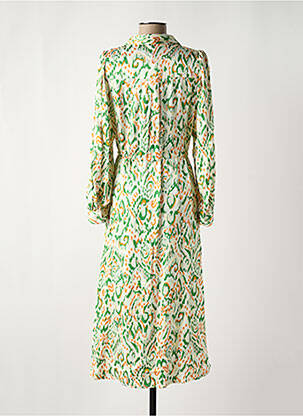 Robe longue manches longues manches longues vert ESQUALO femme