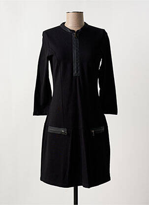 Robe courte manches longues manches longues noir EVA KAYAN femme