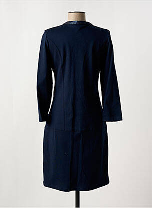 Robe courte manches longues manches longues bleu EVA KAYAN femme