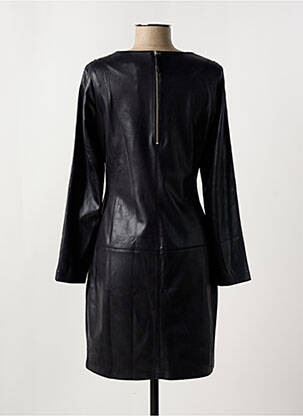 Robe courte fermeture zippée au dos manches longues noir EVA KAYAN femme