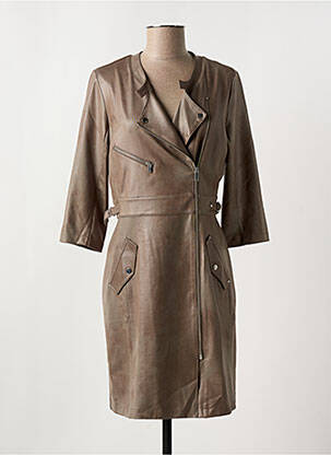 Robe courte manches 3/4 manches 3/4 vert EVA KAYAN femme