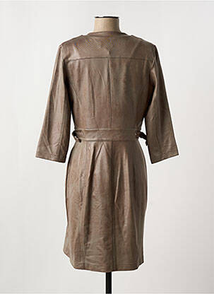 Robe courte manches 3/4 manches 3/4 vert EVA KAYAN femme