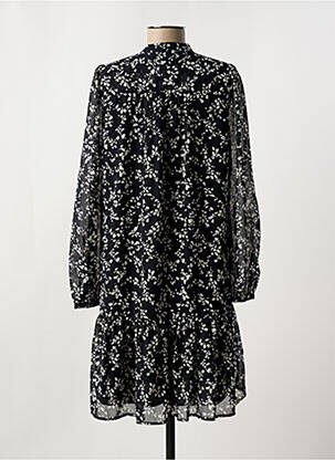 Robe courte coupe fluide manches longues noir ESPRIT femme