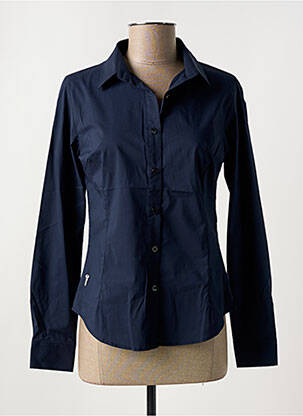 Chemisier coupe cintrée manches longues bleu NUMEROLOGIE femme