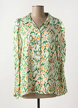 Chemisier coupe fluide manches longues vert ESQUALO femme