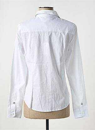 Chemisier coupe cintrée manches longues blanc NUMEROLOGIE femme