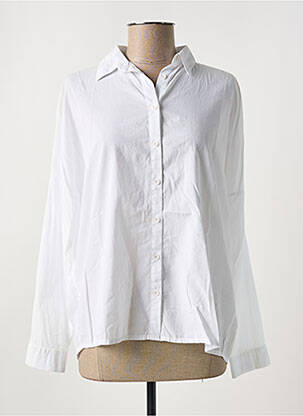 Chemisier manches longues manches longues blanc KANOPE femme