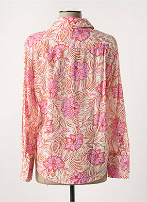 Chemisier imprimé fleurs manches longues rose KANOPE femme
