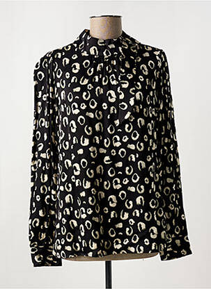 Blouse poignets boutonnés avec fente manches longues noir ESQUALO femme