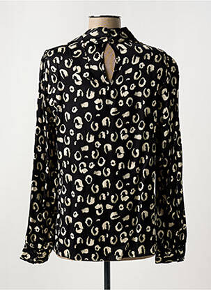 Blouse poignets boutonnés avec fente manches longues noir ESQUALO femme