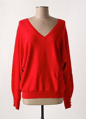 Pull stretch manches longues rouge ESQUALO femme