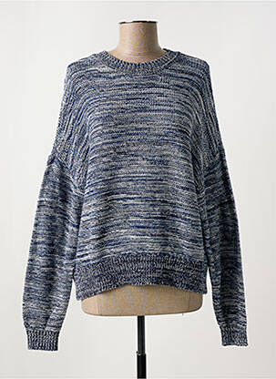Pull tissage chiné manches longues bleu ESPRIT femme