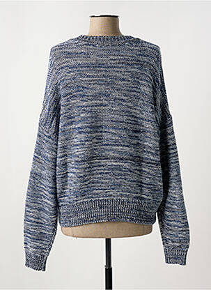 Pull tissage chiné manches longues bleu ESPRIT femme