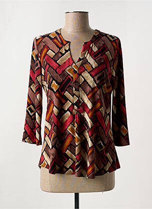 T-shirt Renatto Bene Femme - Taille 4, Couleur Rouge, Manches Longues, Occasion Très Bon état