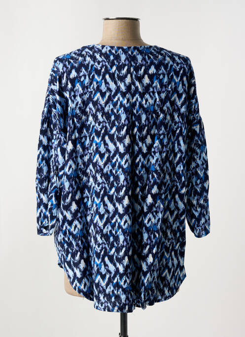 Blouse manches 3/4 manches 3/4 bleu MOLLY BRACKEN femme