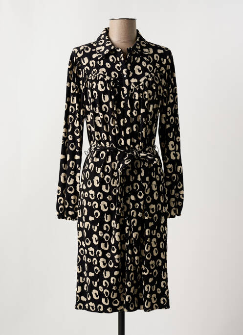 Robe mi-longue noir ESQUALO pour femme