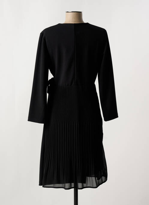 Robe mi-longue noir SIGNE NATURE pour femme