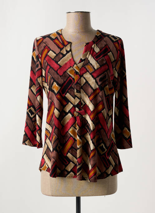 T-shirt rouge RENATTO BENE pour femme