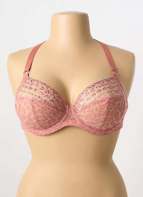 Soutien-gorge légère et transparente haut soutien-gorge emboitant rose ELOMI femme