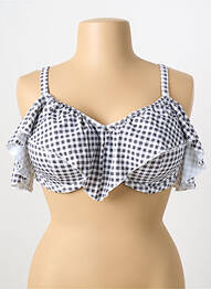 Haut de maillot de bain haut soutien-gorge emboitant haut soutien-gorge emboitant gris ELOMI femme
