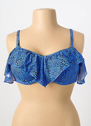 Haut de maillot de bain haut soutien-gorge emboitant haut soutien-gorge emboitant bleu ELOMI femme
