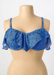 Haut de maillot de bain haut soutien-gorge emboitant haut soutien-gorge emboitant bleu ELOMI femme