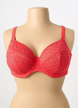Haut de maillot de bain bretelles élastiquées orange ELOMI femme