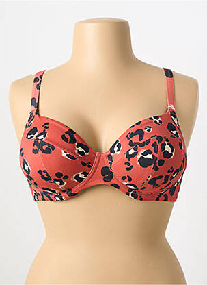 Haut de maillot de bain haut soutien-gorge emboitant haut soutien-gorge emboitant marron ELOMI femme