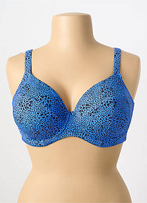 Haut de maillot de bain haut soutien-gorge emboitant haut soutien-gorge emboitant bleu ELOMI femme