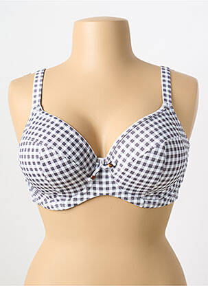 Haut de maillot de bain haut soutien-gorge emboitant haut soutien-gorge emboitant gris ELOMI femme