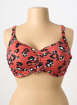 Haut de maillot de bain haut soutien-gorge emboitant haut soutien-gorge emboitant marron ELOMI femme
