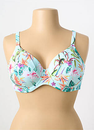 Haut de maillot de bain haut soutien-gorge emboitant haut soutien-gorge emboitant bleu ELOMI femme