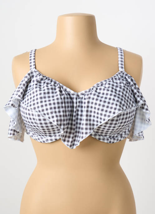 Haut de maillot de bain haut soutien-gorge emboitant haut soutien-gorge emboitant gris ELOMI femme
