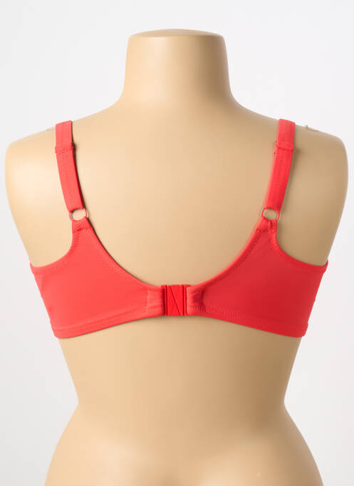 Haut de maillot de bain bretelles élastiquées orange ELOMI femme