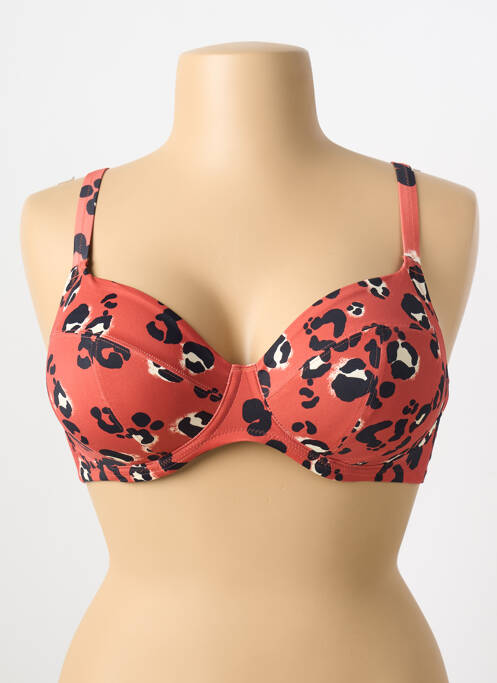 Haut de maillot de bain haut soutien-gorge emboitant haut soutien-gorge emboitant marron ELOMI femme