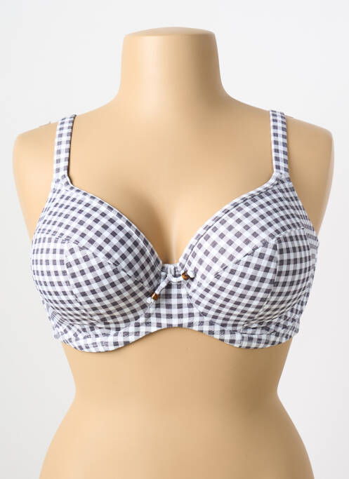 Haut de maillot de bain haut soutien-gorge emboitant haut soutien-gorge emboitant gris ELOMI femme
