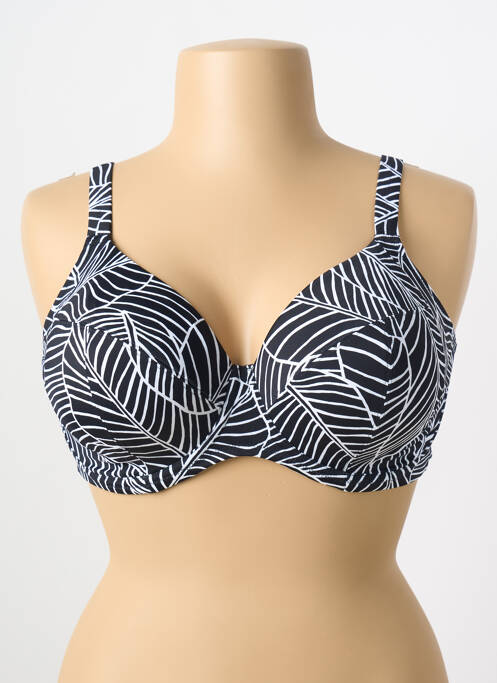 Haut de maillot de bain haut soutien-gorge emboitant haut soutien-gorge emboitant noir ELOMI femme