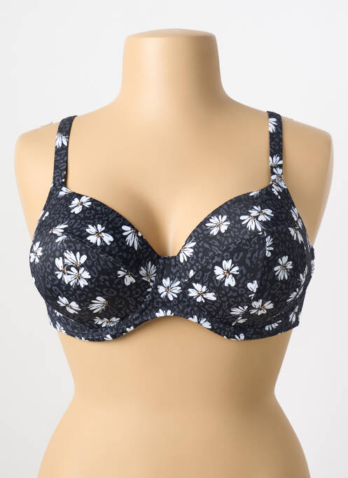 Haut de maillot de bain haut soutien-gorge emboitant haut soutien-gorge emboitant noir ELOMI femme