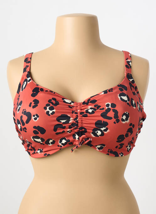 Haut de maillot de bain haut soutien-gorge emboitant haut soutien-gorge emboitant marron ELOMI femme