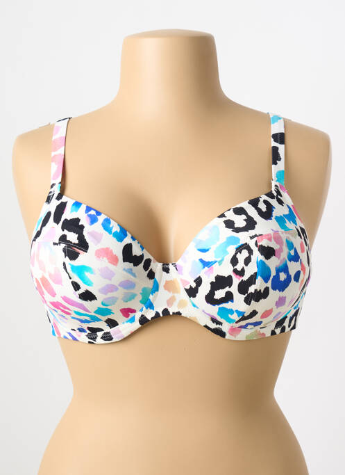 Haut de maillot de bain blanc FANTASIE pour femme