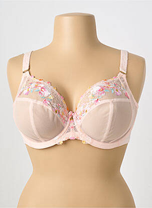 Soutien-gorge légère et transparente haut soutien-gorge emboitant rose ELOMI femme