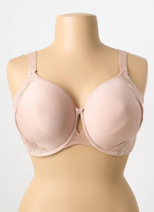 Soutien-gorge effet matière satinée haut soutien-gorge emboitant chair ELOMI femme