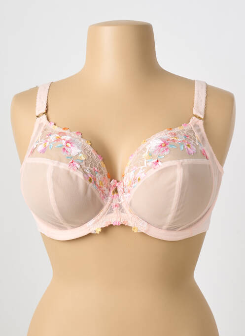 Soutien-gorge légère et transparente haut soutien-gorge emboitant rose ELOMI femme