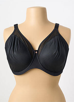 Soutien-gorge effet matière satinée haut soutien-gorge emboitant noir ELOMI femme
