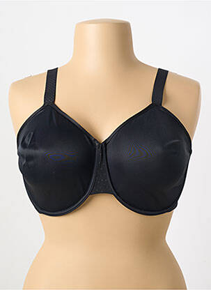 Soutien-gorge effet matière satinée haut soutien-gorge emboitant noir WACOAL femme